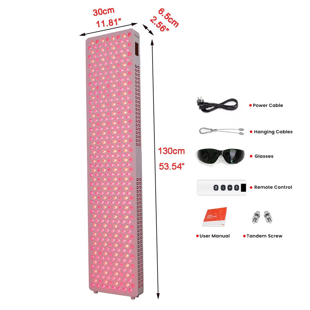 Full Body Led Red Infrared Smart Touch Screen 630,650,660, 670, 810, 830, 850,1060Nm Healing Red Light Therapy Panel with Stand