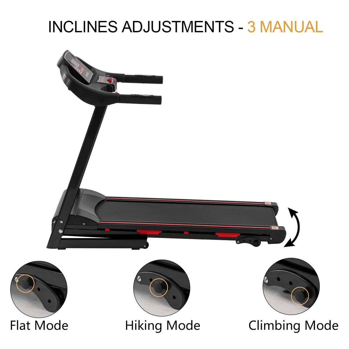 [USA Direct] Bominfit JK88 Home Office Folding Treadmill - 3.5HP Quiet Motor | 1-16Km/H Running & Walking | Installation-Free | Cup Holder | Folding Handle | Smart LED Display | Heart Rate Sensor | Max 150Kg User Weight