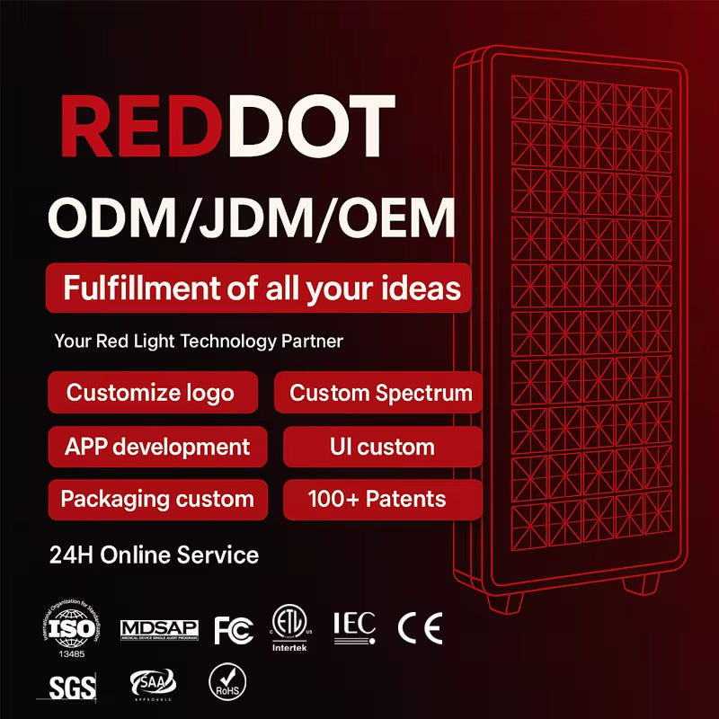 Adjustable Frequency PDT Machine 660Nm 850Nm Portable Lamp Led Red Light Therapy Full Body Red Light Therapy Device