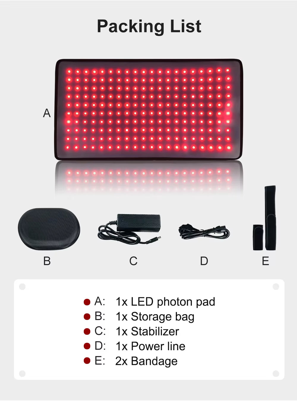 Large Red Light Leg Back Yoga Pads Blanket Belt Full Body Led Infrared Therapy Led Light Therapy Machine Red Light Therapy Belt