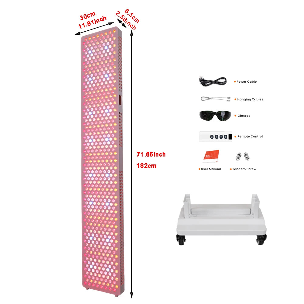Touch Screen Rlpro600Max 5W Wiht Stand Full Body Red Light Therapy Panel 480 590 630 660 670 810 830 850 1060Nm