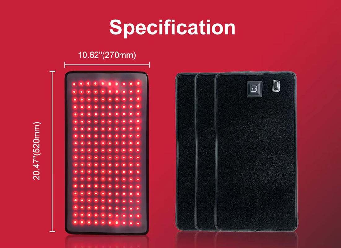 Large Red Light Leg Back Yoga Pads Blanket Belt Full Body Led Infrared Therapy Led Light Therapy Machine Red Light Therapy Belt